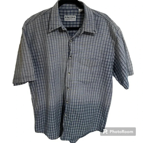 Cactus Ombré plaid  men’s shirts - Picture 1 of 6